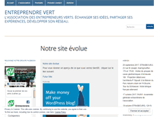 Tablet Screenshot of entreprendrevert.org